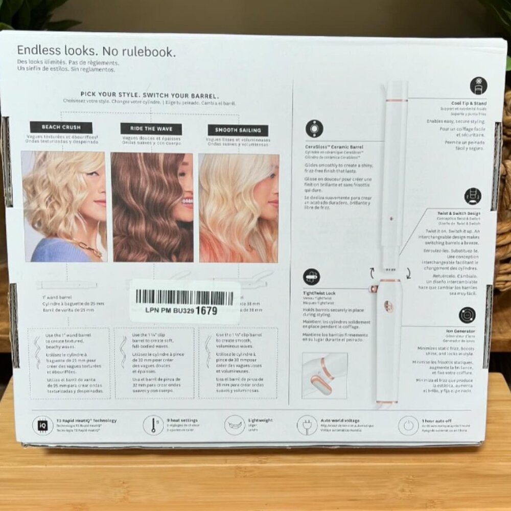 Switch Kit Wave Trio Interchangeable Curling Iron With 3 Barrels - Picture 9 of 9